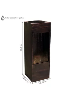 Cheap 🔥 Sunnydaze Tranquil Rain Shower Metal Outdoor Water Fountain - 39-Inch by Sunnydaze Decor 🎁 -Sunnydaze Decor Shop Belk 9828