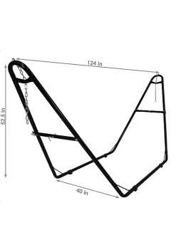 Deals ✔️ 2-Person Cotton Hammock with Universal Steel Stand - Sunset by Sunnydaze Decor 🥰 -Sunnydaze Decor Shop Belk 9856