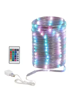 Coupon ✔️ 16 Color Indoor LED Rope Light with Remote Control - 32.8 ft by Sunnydaze Decor 🧨