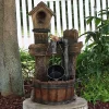 New 🧨 Sunnydaze Bird House Leaking Pipe Outdoor Water Fountain with Light - 29-Inch by Sunnydaze Decor 👍 -Sunnydaze Decor Shop Belk 9908