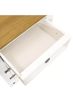 Cheapest ⭐ Solid Pine End Table with Drawer and Door - White - 26 in by Sunnydaze Decor ⭐ -Sunnydaze Decor Shop Belk 9926