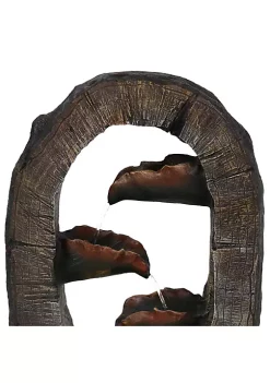 Outlet 🤩 Sunnydaze Log Archway Outdoor Water Fountain with LED Light - 26 Inch by Sunnydaze Decor 😉 -Sunnydaze Decor Shop Belk 9973