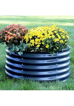 Coupon 👍 Galvalume Steel Round Raised Garden Bed - Dark Gray - 36 in by Sunnydaze Decor ⌛ -Sunnydaze Decor Shop Belk 9988