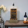 New 💯 Sunnydaze Tranquility Slate Tiered Tabletop Water Fountain & LED Spotlight - 24-Inch by Sunnydaze Decor 🎉